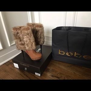 Bebe Fur Boots, size 7.5